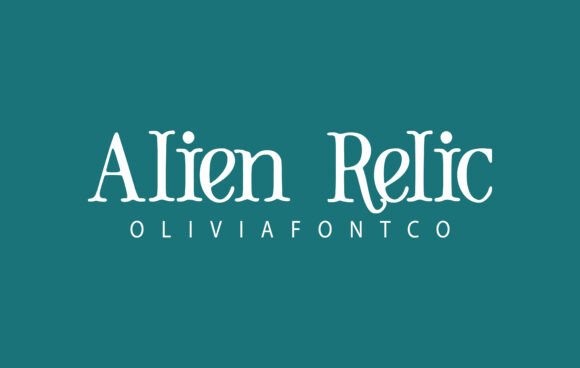 Alien Relic: A Slab Serif Font With a Romantic, Handwritten Feel
