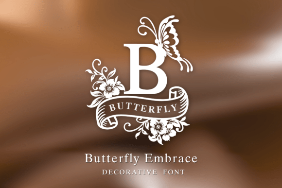 Butterfly Embrace: A Decorative Font That Elevates Small Business Branding