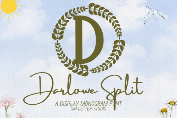 Darlowe Monogram: A Decorative Typeface for Digital Brands