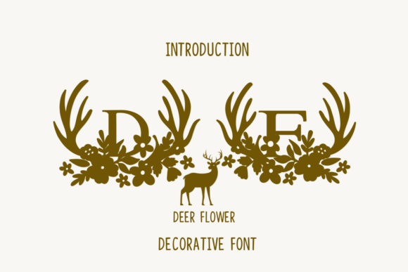 Deer Flowers Font for Editorial Design
