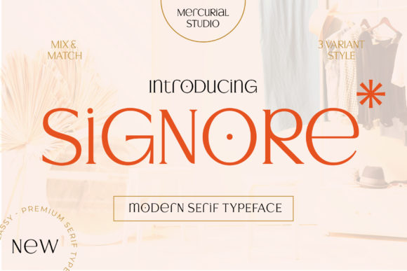 Give Your Small Business a Polished Look with Signore, a Serif Font That Works Hard for You