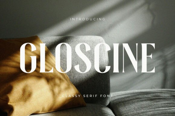 Gloscine: A Condensed Serif Font for Elegant Web Design