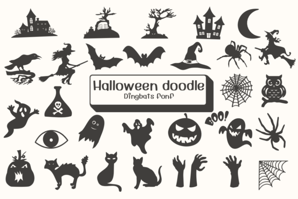 Halloween Doodle: A Spooky Display Font for Web Projects