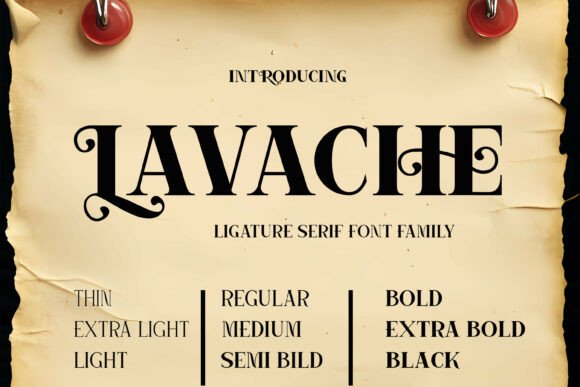 Lavache: A Serif Font for Creative Makers
