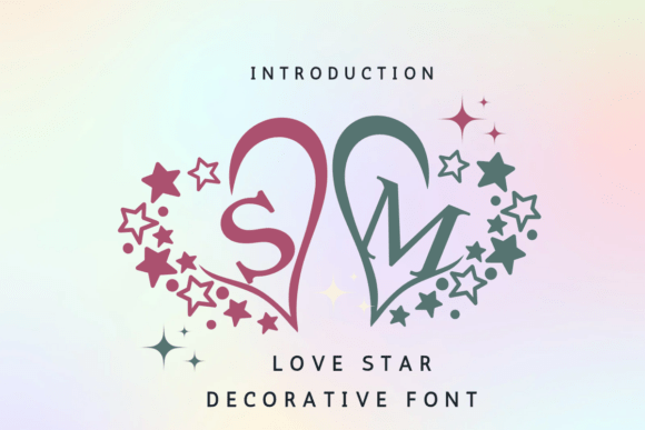 Love Star Monogram: A Whimsical Display Font for Web Design