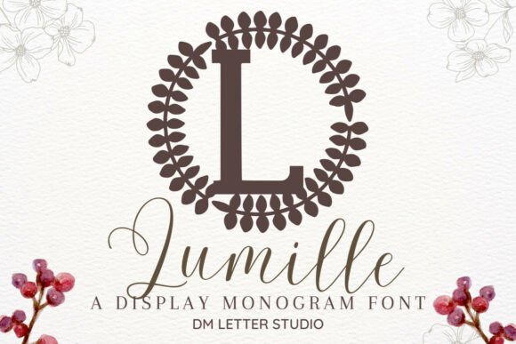 Lumille Monogram: A Decorative Font That Makes Your Brand Instantly Recognizable