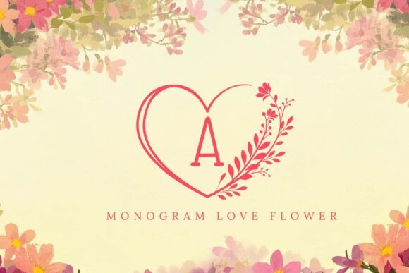 Monogram Love Flower: A Decorative Font That Elevates Brand Storytelling