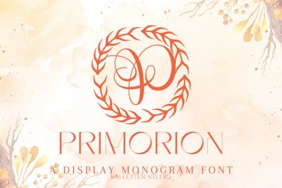 Primorion Monogram: A Modern Decorative Font for Digital Branding
