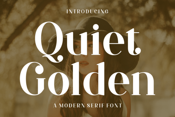 Quiet Golden Font for Creative Marketing