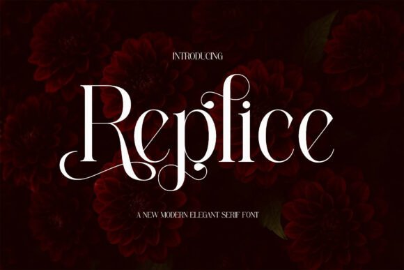 Replice: A Modern Serif Font Built for Digital Branding and Web Design