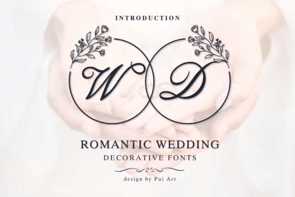 Romantic Wedding Monogram: A Display Font That Polishes Digital Branding