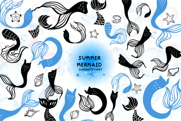 Summer Mermaid: A Dingbats Font with Editorial Charm
