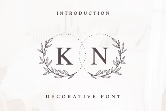 Wedding Bloom Monogram: A Decorative Font for Building a Polished Brand Identity