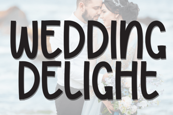 Wedding Delight: A Friendly Display Font for Editorial Design
