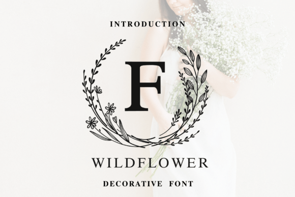 Wildflower Monogram: A Decorative Font for Editorial Charm