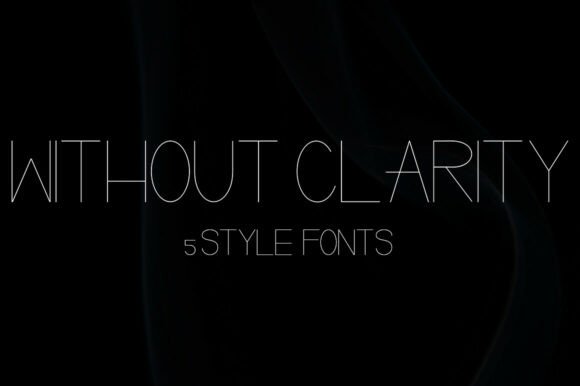 Without Clarity: A Sans Serif Typeface for Clean Editorial Design